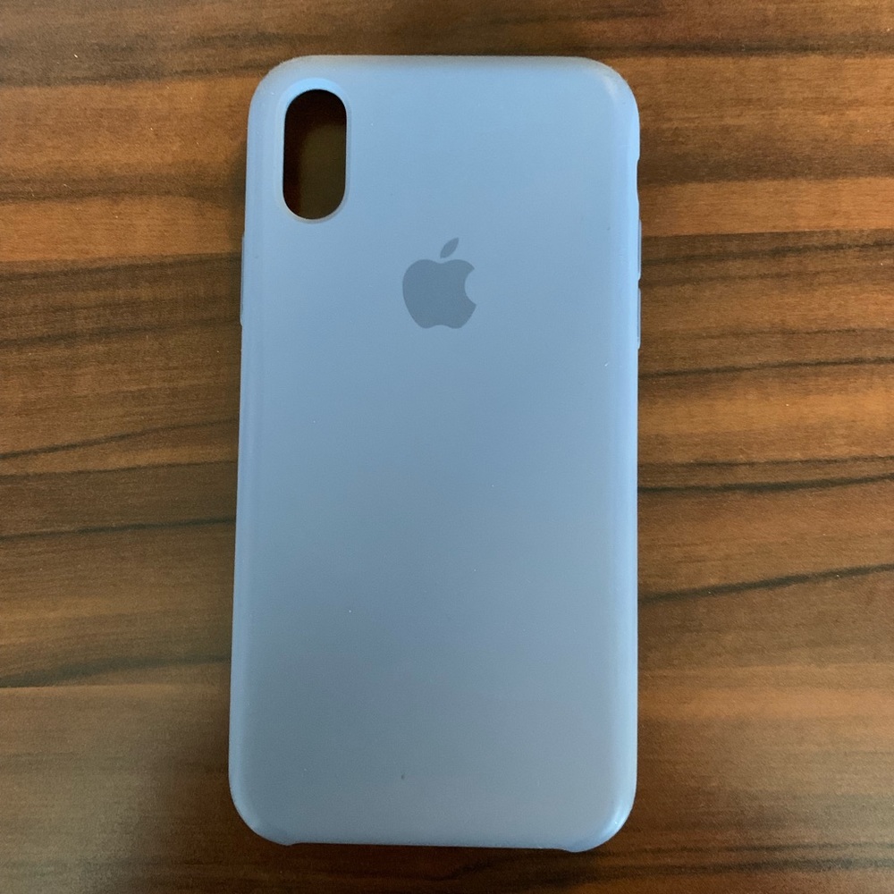 Apple iPhone XS silicone case - Lavender Gray